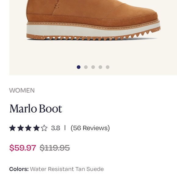 Toms Marlo boots.  Never worn. - Picture 5 of 8